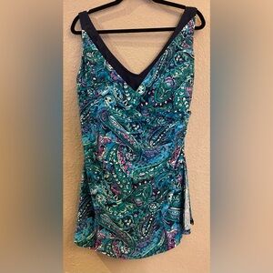 Mazu Swim Vibrant Floral Print Swim Dress